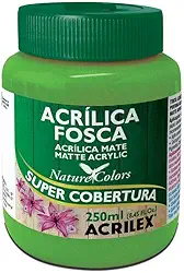 Tinta Acrílica Fosca - Nature Colors Acrilex 250 ml Verde Folha - 510