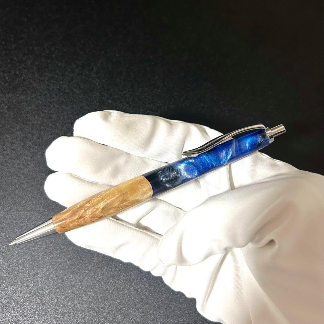 ペン工房翌檜 極上ホンジュラスローズウッド 瘤杢 ツートン 木軸