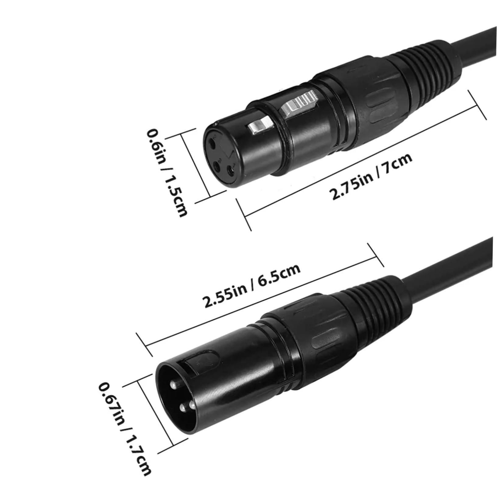 8pezzi Cavi Dmx Pin Per Illuminazione e Audio Cavo Di Collegamento Per Da Palco Cavo Versatile e e Facile Da Usare