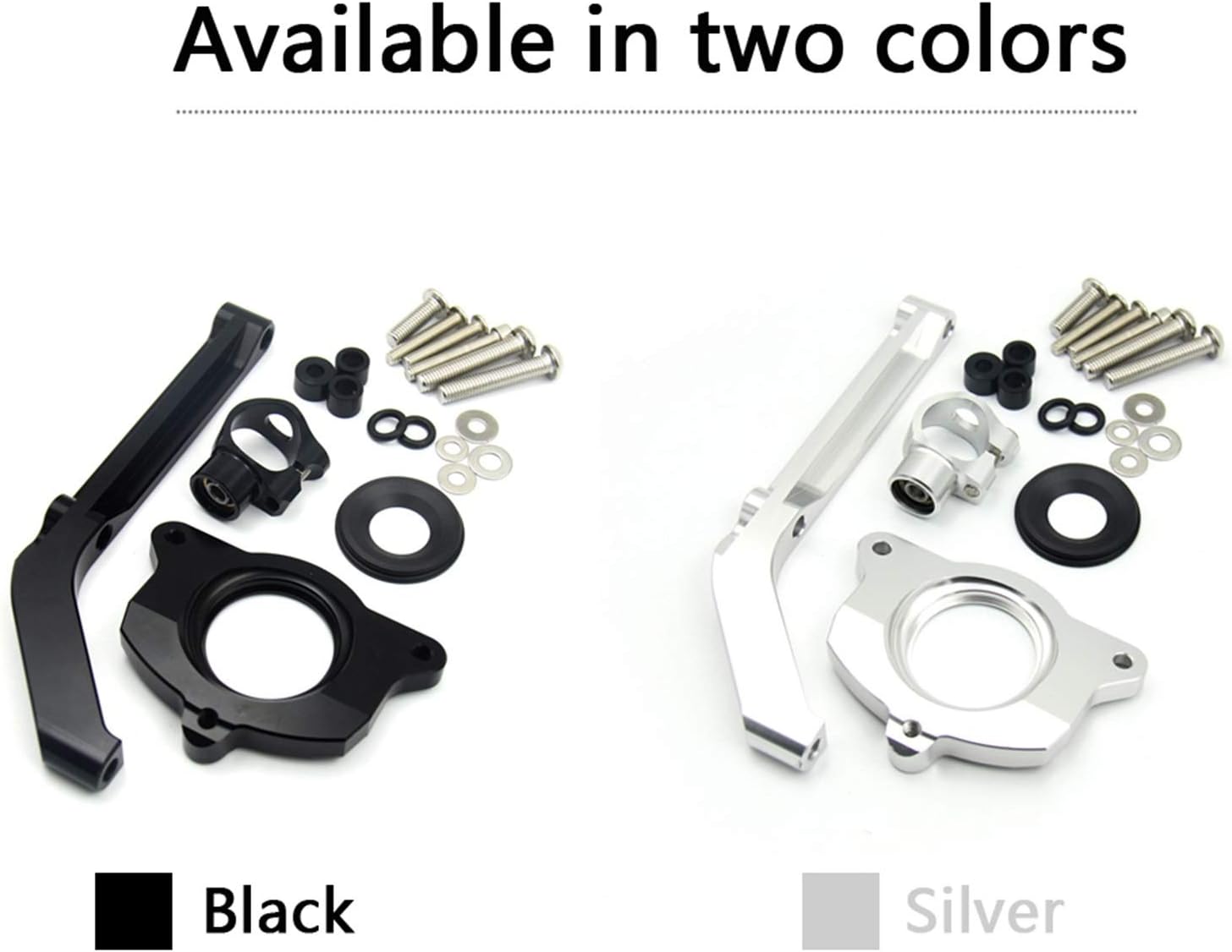 CNC Adjustable Motorcycle Linear Reversed Steering Damper with bracket Support For Kawasaki Z1000 Mounting Kit(Sky blue B)