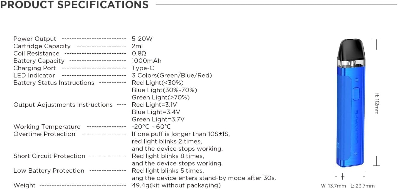 GEEKVAPE AQ (Aegis Q) Pod Kit features overview