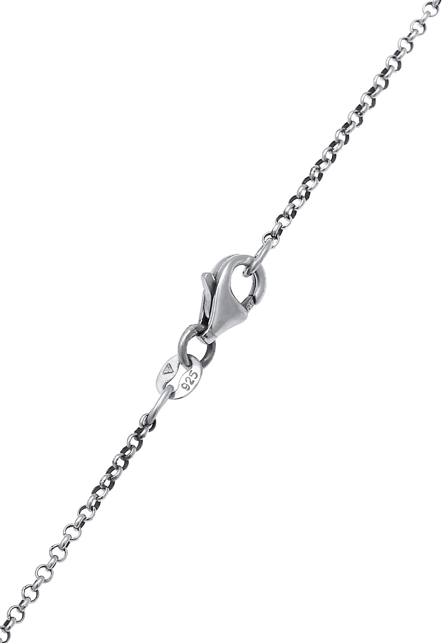 Kuzzoi Herren Silber-Halskette mit Marienbild und Kreuz Anhänger, Symbol Kette für den Mann in 925 Sterling Silber, Herrenkette mit Maria-Anhänger und Anhänger, handgearbeitet