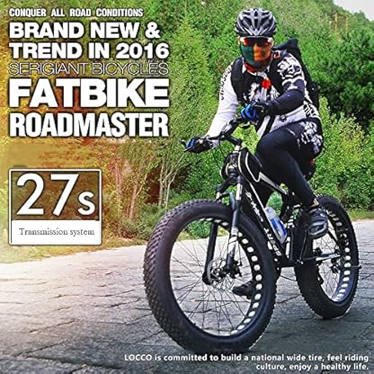 24/26 * 4,0 Zoll Dickes Rad Herren-Mountainbikes, Erwachsenen-Mountainbike mit fetten Reifen, 27/30-Gang-Fahrrad, Rahmen aus kohlenstoffreichem Stahl, doppeltes Vollfederungs-Doppelscheibenbremsfahr – Bild 8