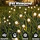 VIPNAJI Firefly Solar Gartenleuchten, 4 Stück 10 Led Glühwürmchen Solarleuchten, Solarlampen Garten IP65 Wasserdicht, 2 Leuchtenden Modi, Solarlampen für Außen Garten, für Fußweg Yard Walkway Decor