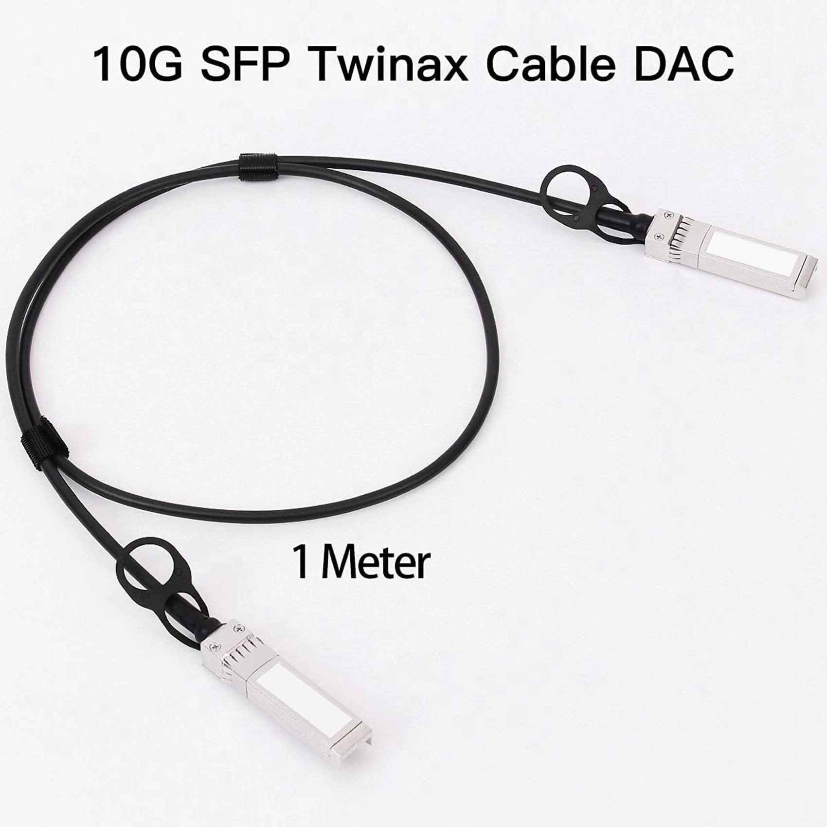 6X Kabel 10G SFP + Twinax, miedź Bezpośrednie połączenie (DAC) kabel pasywny 10GBASE SFP do SFP-H10GB-CU1M, (1 M)
