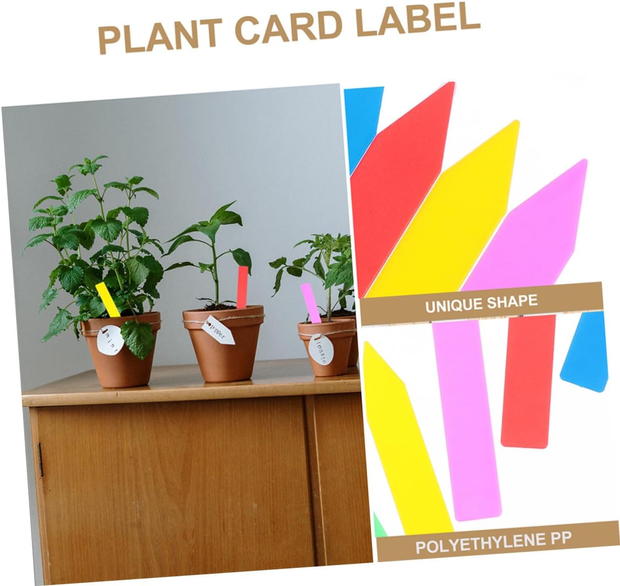 600Pcs Plastic Plant Labels with Smooth Edges for Garden Herb Vegetable Seedling Markers Multi-Color Garden Stakes for Fruit Trees Flowers and Greenhouse Use