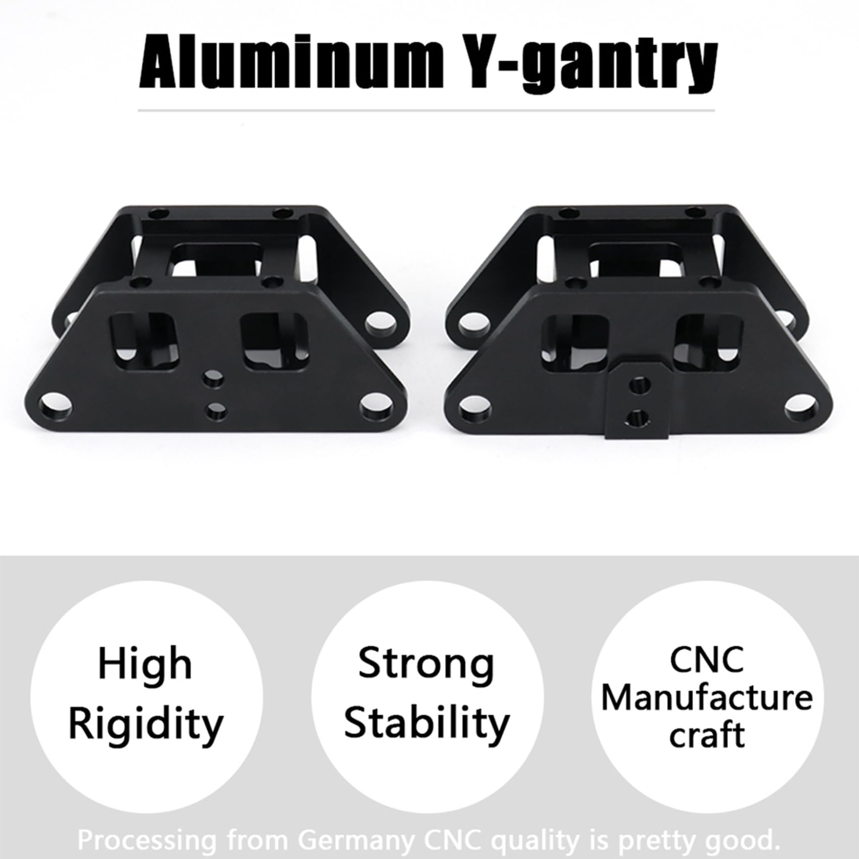 4 CNC Aluminium Y Gantry Guide Akcesoria do Drukowania 3D dla Ultraszybkiej Drukarki 3D VzBoT Lekka