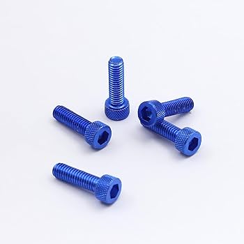 Amazon | YnGia バイク ボルト M6 ブルー 六角穴付きボルト