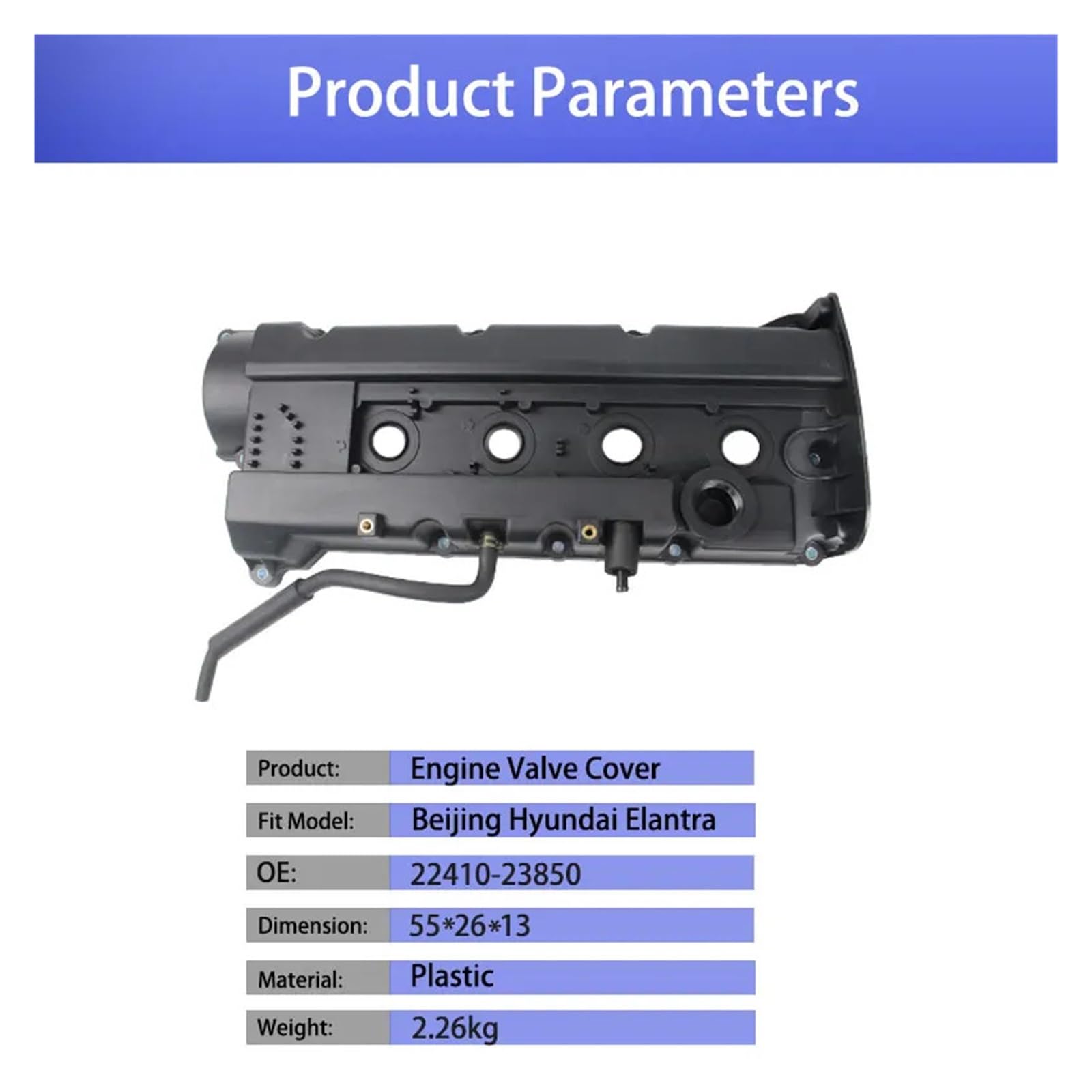 Engine Valve Cover, Fit For Hyundai, Elantra, For KIA, Cerato 22410-23850 2241023850 And Gasket Uszczelki głowicy cylindra