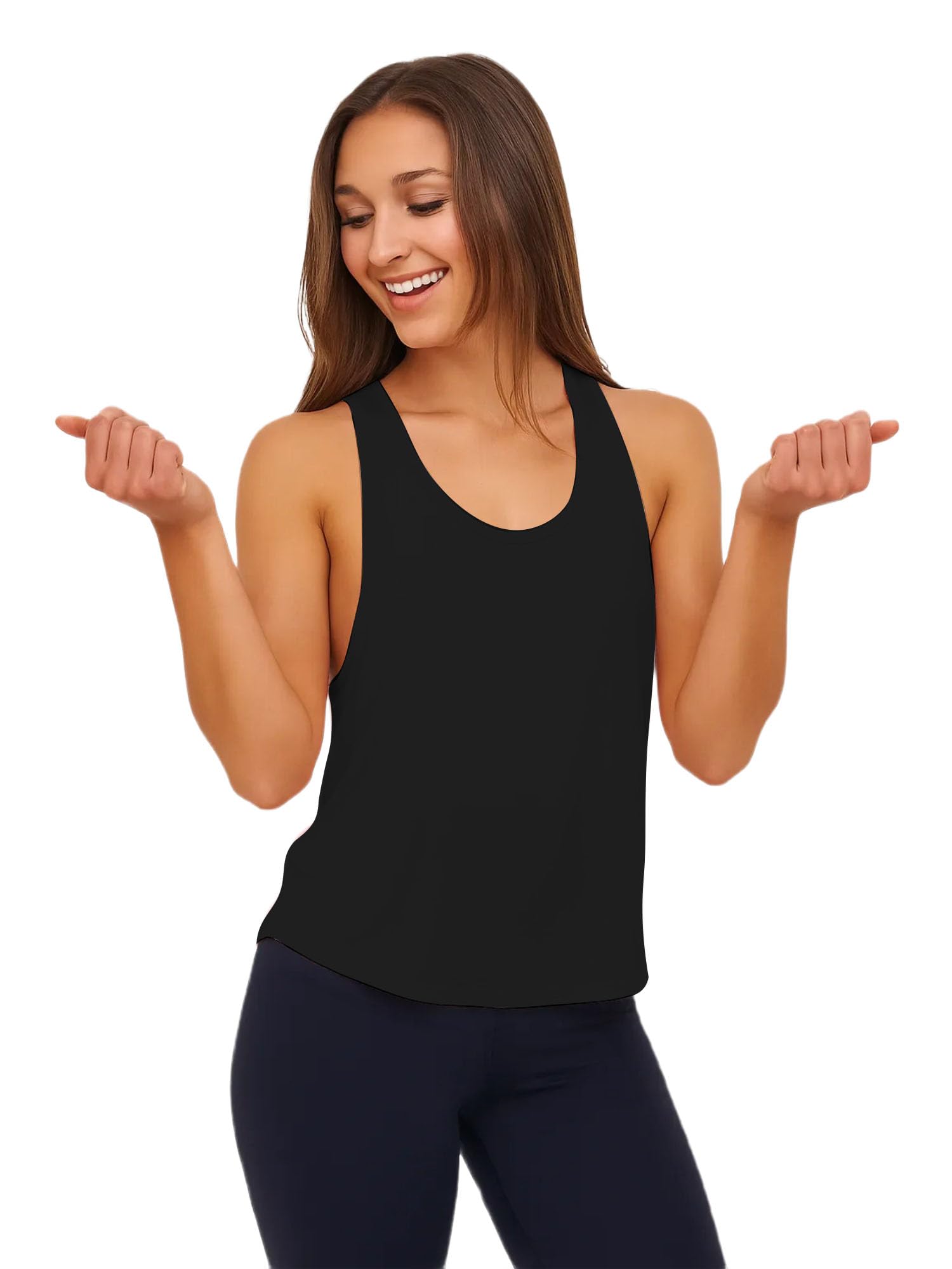 Sleeveless Sports Cami - Women's Stylish & Comfortable Workout Top 1005 VJ41 Parent-image-10