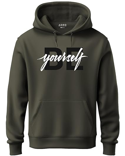 Be Yourself Printed Hoodie/Sweatshirt for Men & Women