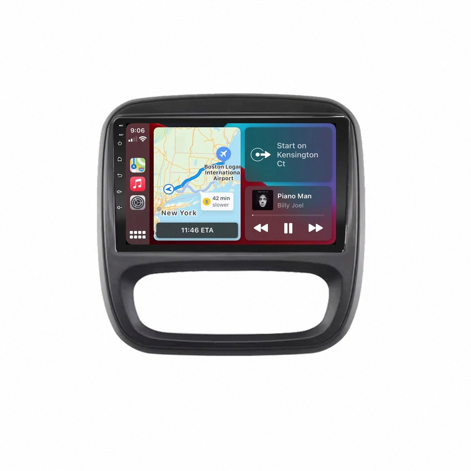 Coche con CarPlay y Android Auto inalámbrico para Opel Vivaro 2015 con pantalla portátil HD 8