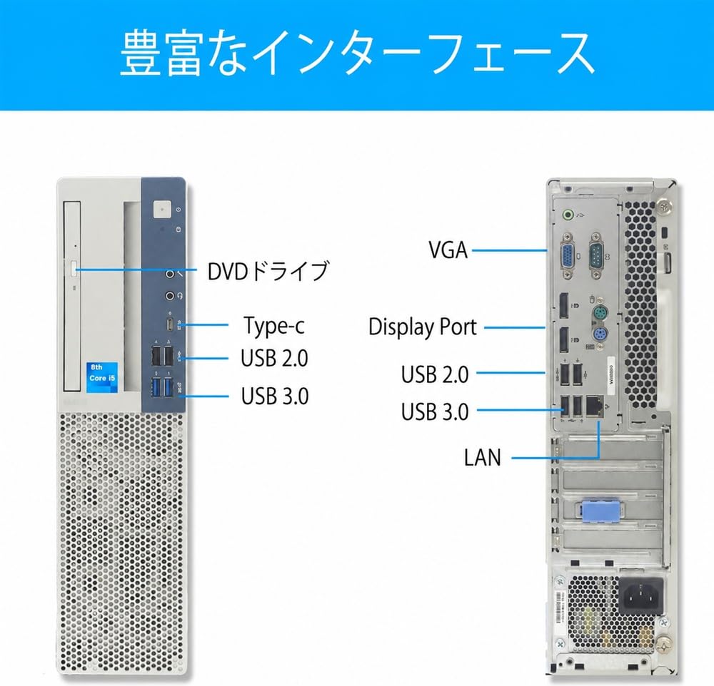 Amazon.co.jp: デスクトップパソコン Mate 整備済 第9世代 Core i5