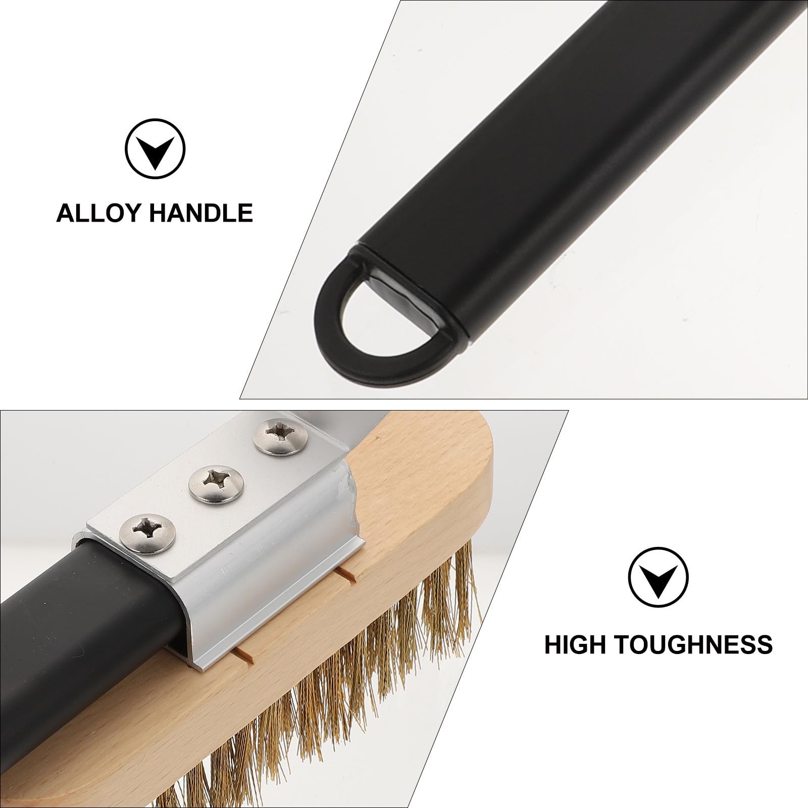 Cepillo de Cobre de 40 Cm para Limpieza de Hornos y Parrillas, Fregadora Multifuncional Herramienta Resistente para Limpiar Azulejos y Acuarios