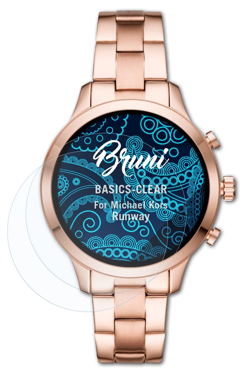 Screen Protector compatible with Michael Kors Runway Protector Film, crystal clear Protective Film (2X)