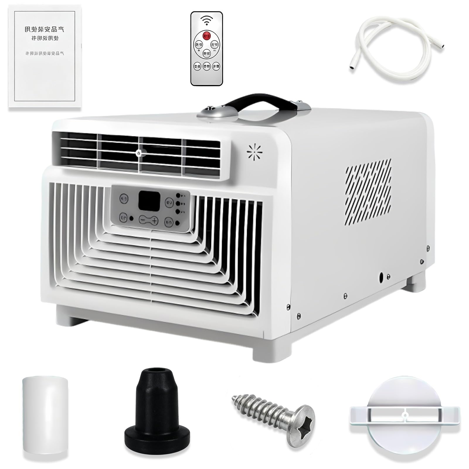 Klimatyzacja do Namiotu Przenośna 3400 BTU z Ogrzewaniem, Mini Urządzenie AC Kompresorowe 300W na Camping Zewnętrzny, Awaryjne Zasilanie Domowe, Bez Sieci