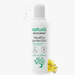 NATURAL Desodorante com Extratos de Camomila e Melissa - Proteção Saudável - Calmante e Refrescante - Sem Alumínio - Vegano - 120ml