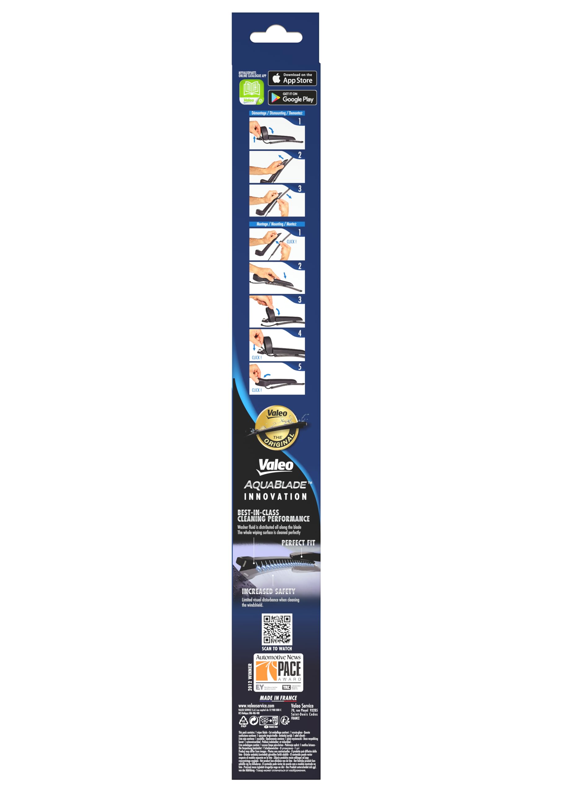 Valeo Silencio 1x AquaBlade Limpiaparabrisas VR565 - Trasera - 260 mm