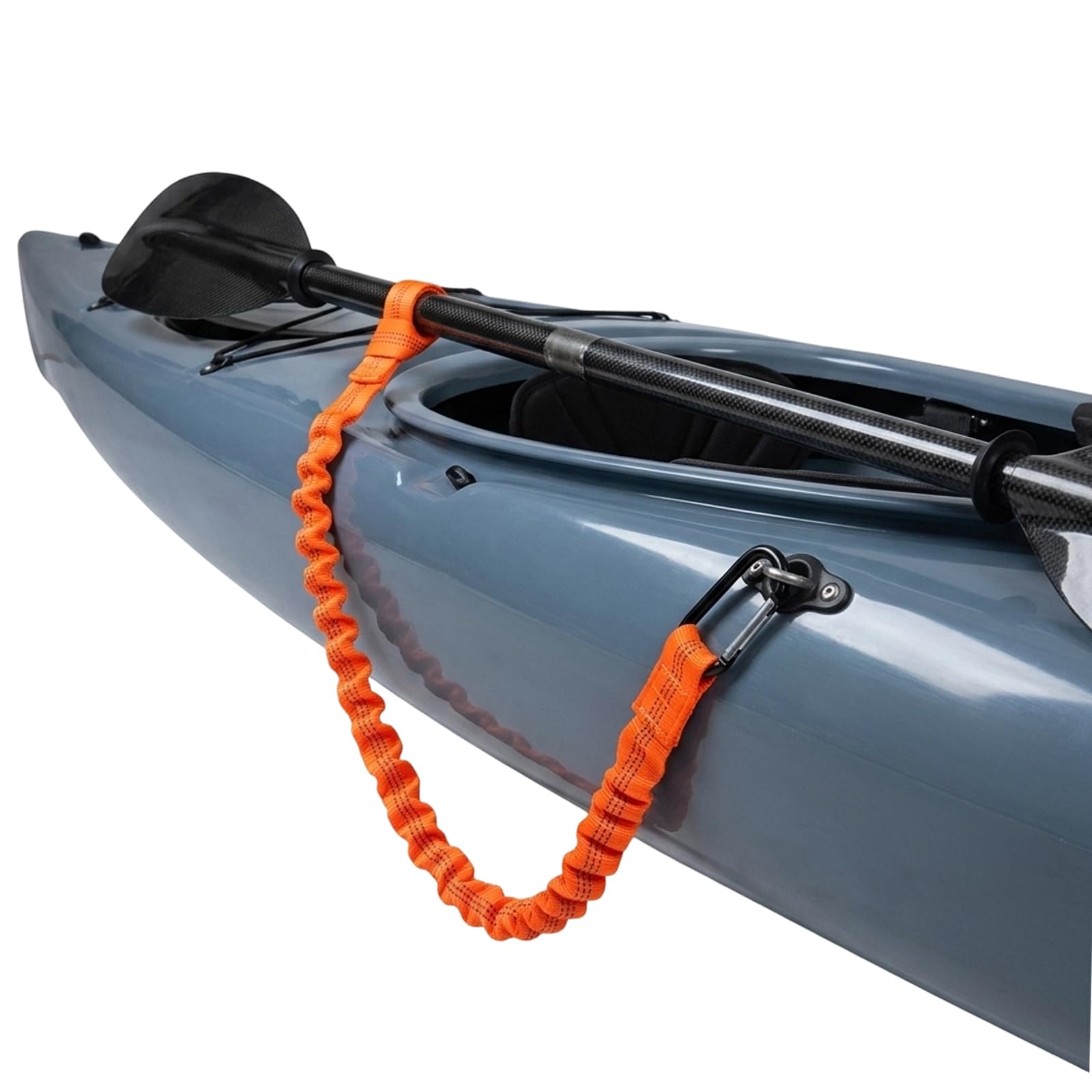 SrgPui Kayak Accessories, PaddleBoard Accessories, Paddle Leash for Kayaking and Fishing, Coiled Stretchable Design with Carabiner, Secure Lanyard for Water Sports Equipment,152.4cm Length