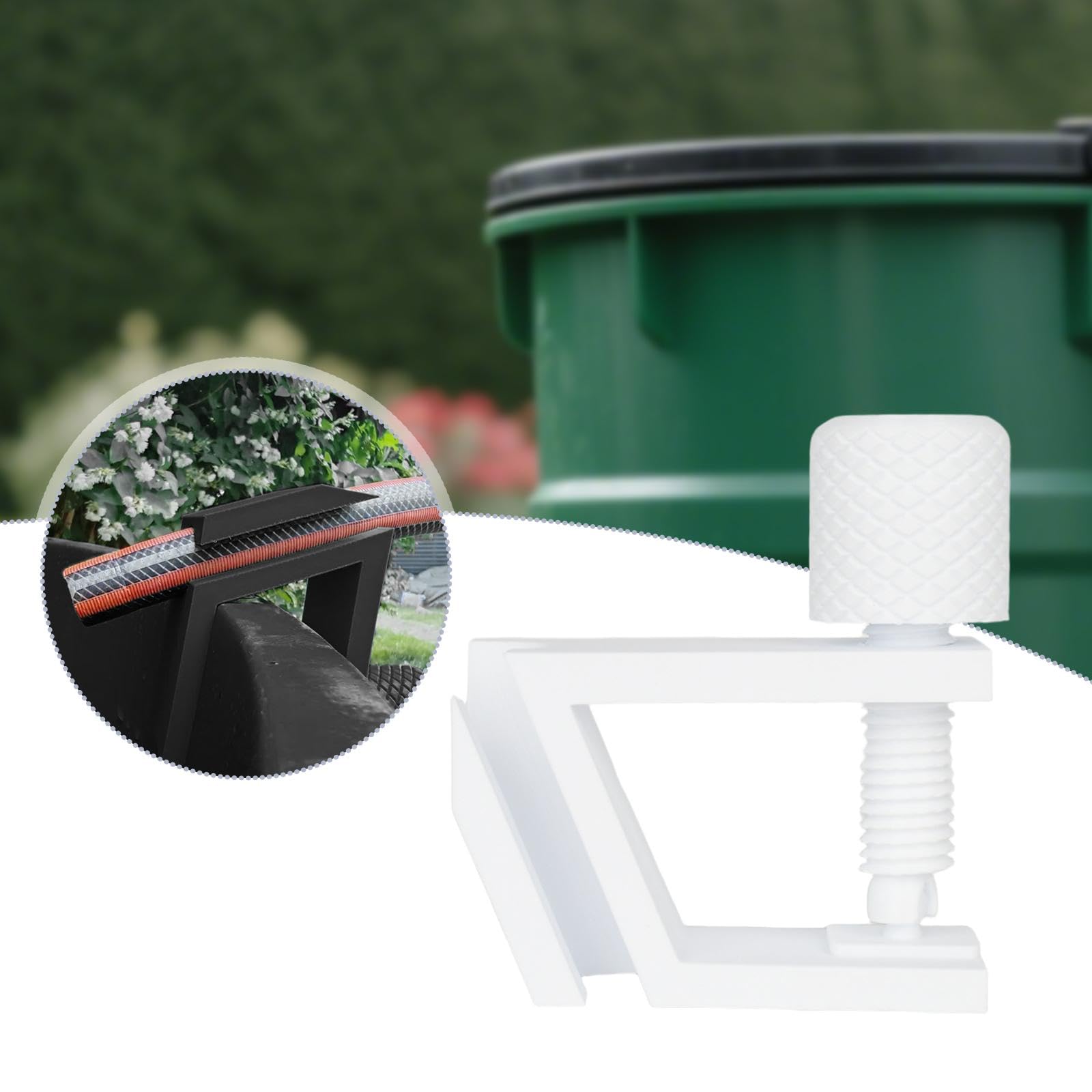 Milageto Support Tube pour Aquarium, Montage pour Aquarium, Accessoire Pratique et Multifonction, Blanc