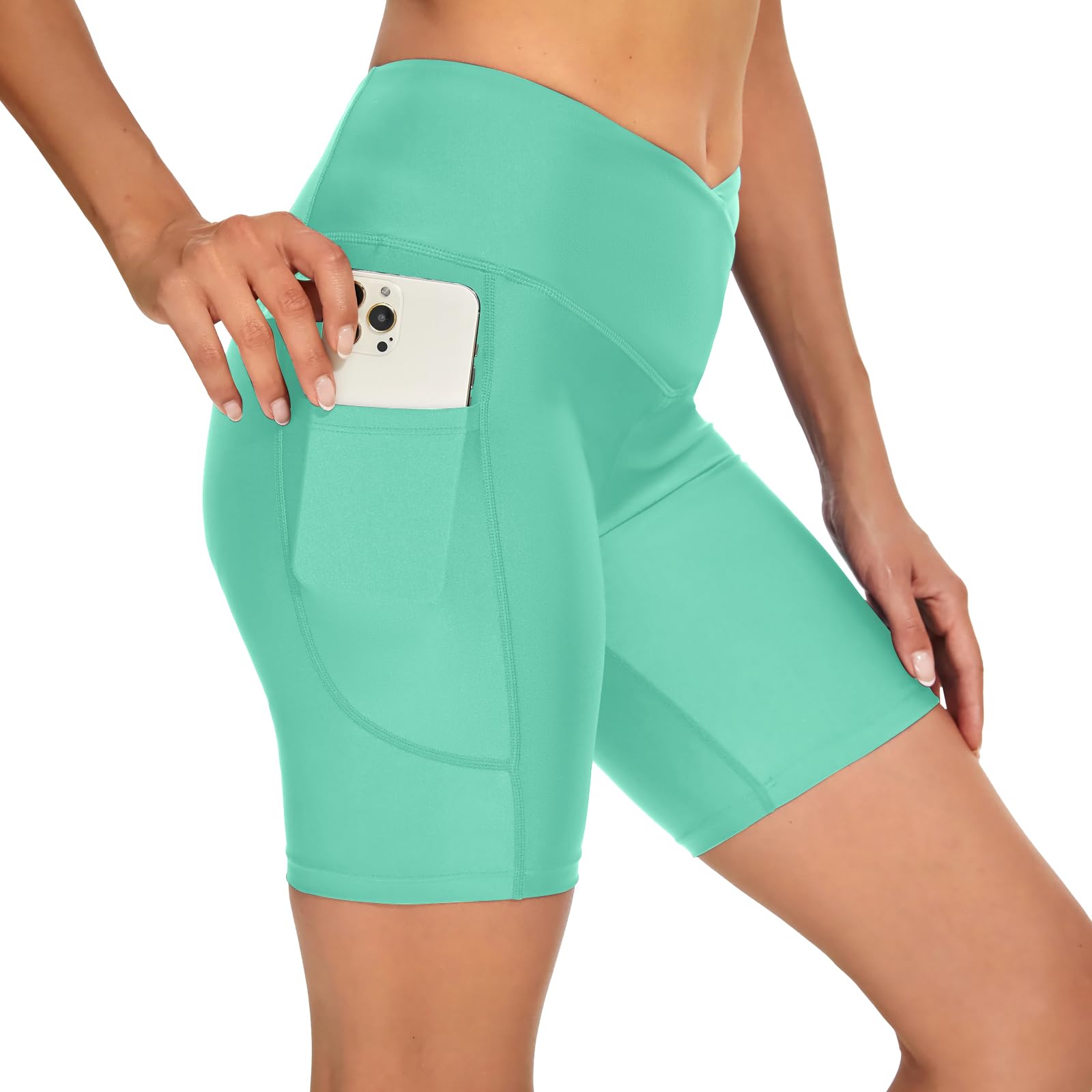 Swim Shorts Women High Waisted Tummy Control Board Shorts Bathing Suit Shorts Swimsuit Bottoms 7 9 Inseam