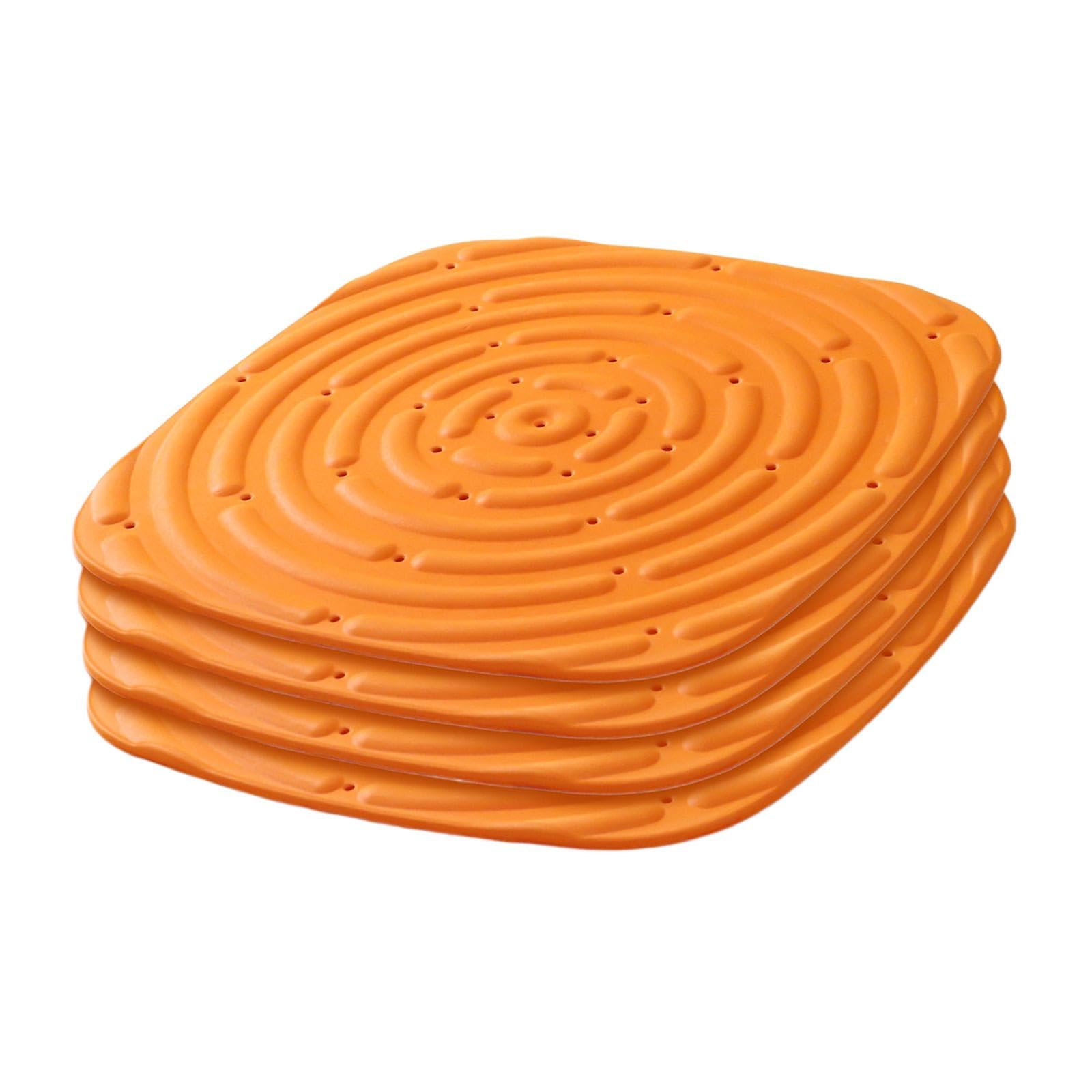 UJEAVETTE® 4Pcs Chicken Nest Box Pads Laying Mats Chicken Nesting Pads for Laying Egg Orange