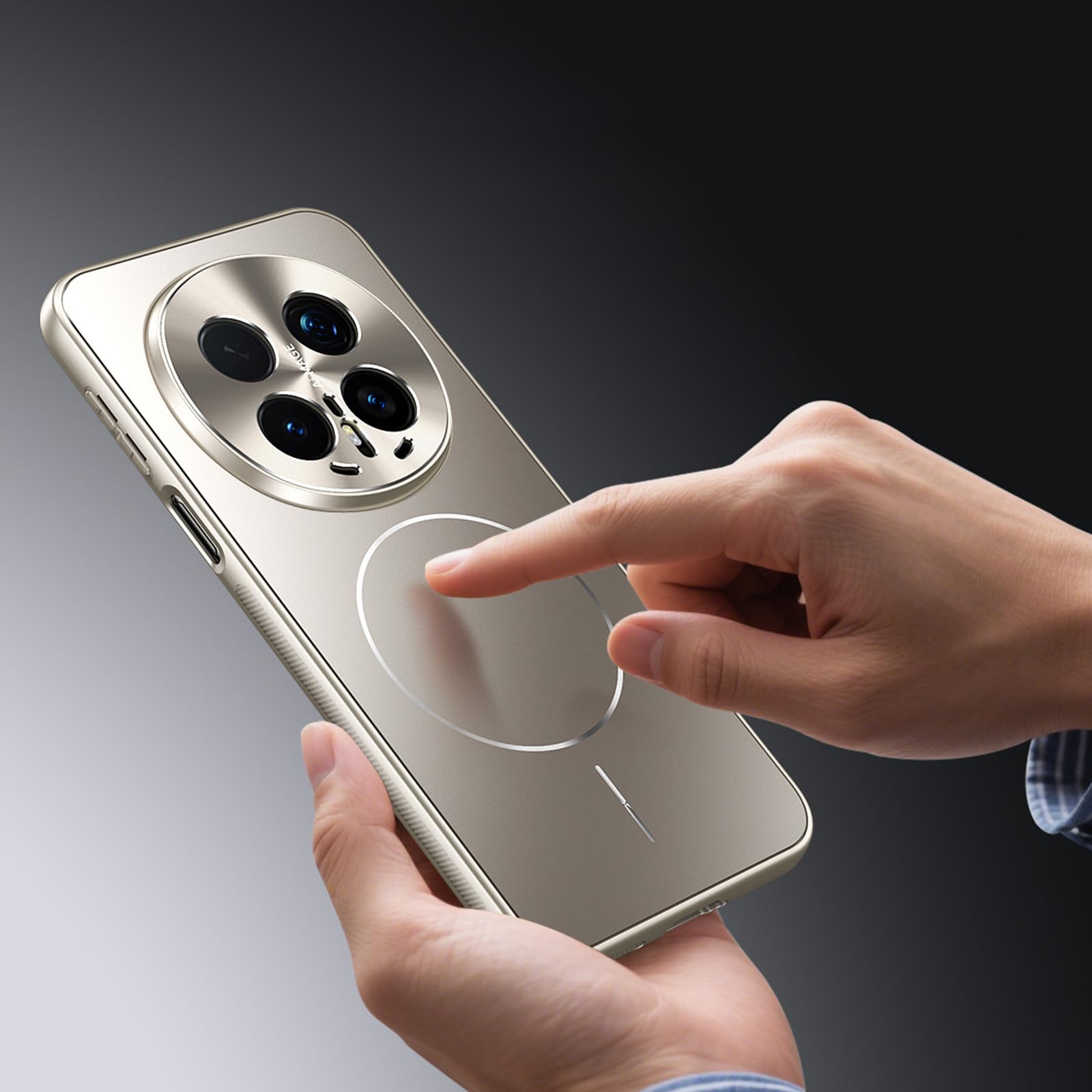 Magnetyczne etui do Honor Magic 8 Pro/8, niewidoczny stojak, smukła podpórka, etui na telefon, pełna ochrona obiektywów, odporne na wstrząsy, antypoślizgowa powłoka, niebieskie, 8Pro