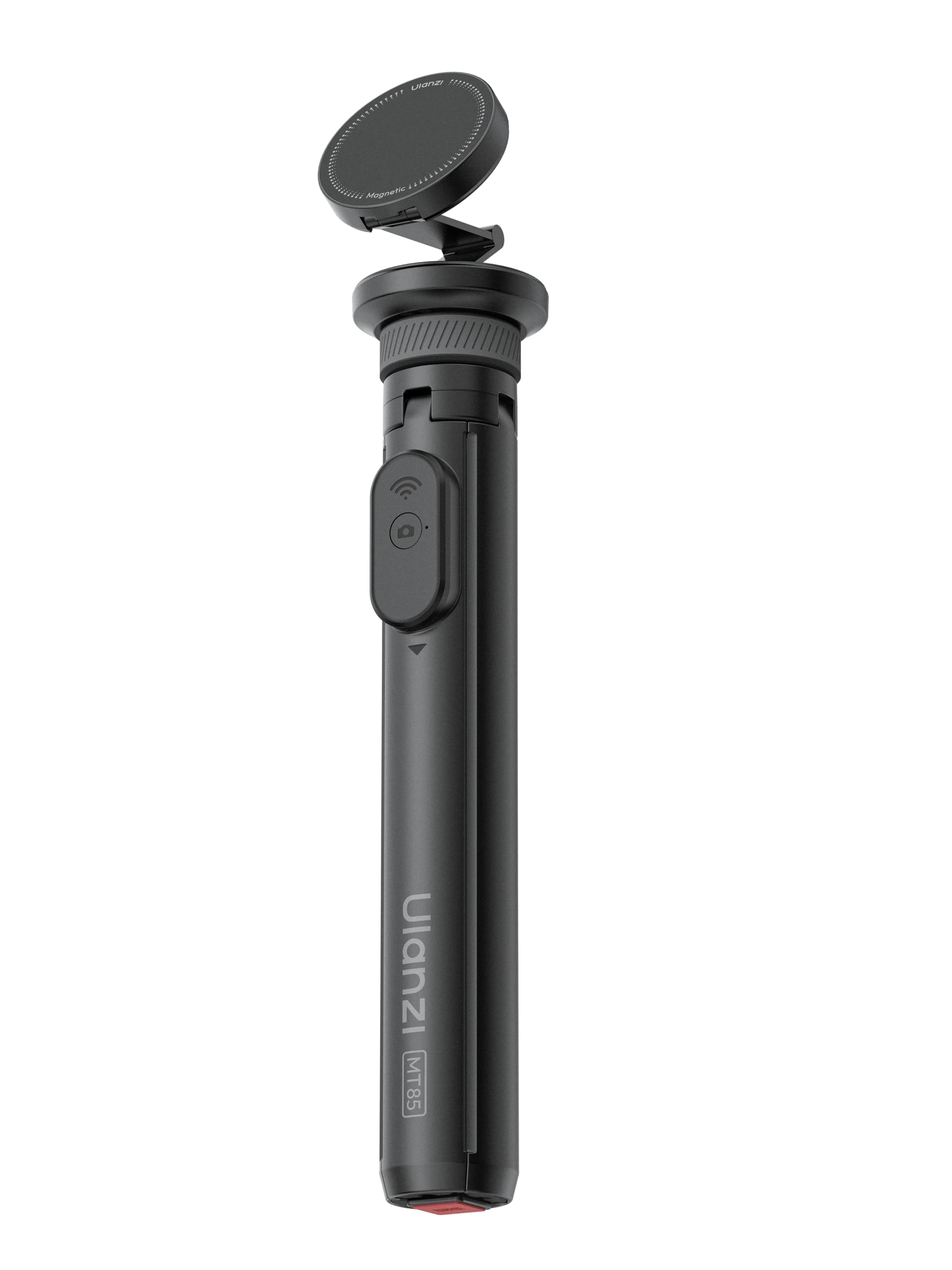 ULANZI MT85 Auto-Open Stativ, Magnetisches Selfie Stick mit Bluetooth 150 cm, Vierbeinständer Automatisch öffnen, Selfie-Stöcke 25N Magnet, All-in-1 Tripod Kompatibel mit iPhone 17-12 Magsafe Sumsung