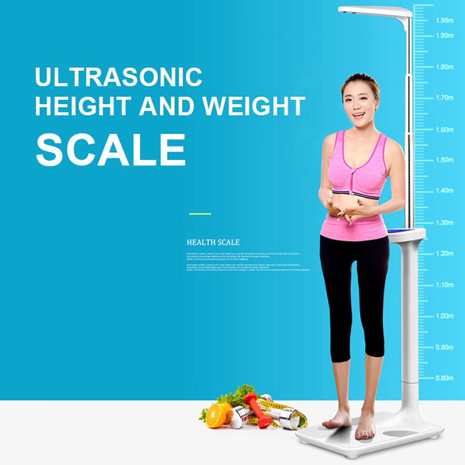 FENOKD Body Composition Analyzer, Fat Analyzer Electronic Scales with LCD Display, for Weight/Height/Obesity Value/BMI Measurement, 440 lb Capacity