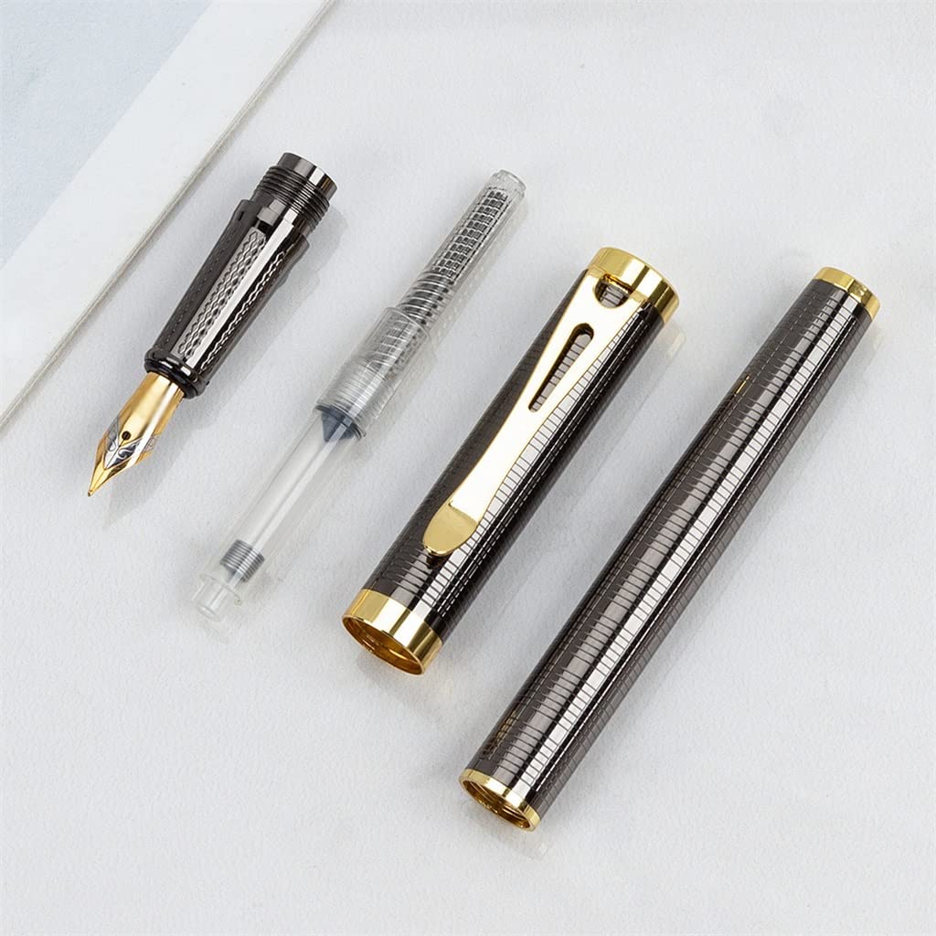 Penna stilografica per ufficio in metallo con punta da 0,5 mm, forniture scolastiche per firma aziendale