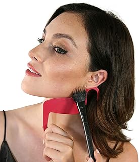 2 pcs Stencil for Contour Curve Makeup，Stencil for Makeup Brushes Set，Face Make‑Up Stencils Nose Eyebrow Cheekbone Contour Stencils，Eyeliner Shaper Models Card Card，Suitable for All face Shapes.