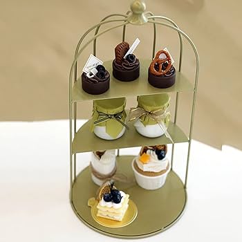 お値下げいたしました！ 大型 カップケーキスタンド(35個分) Amazon.co.jp: Voittozege 4段ラウンドカップケーキタワー