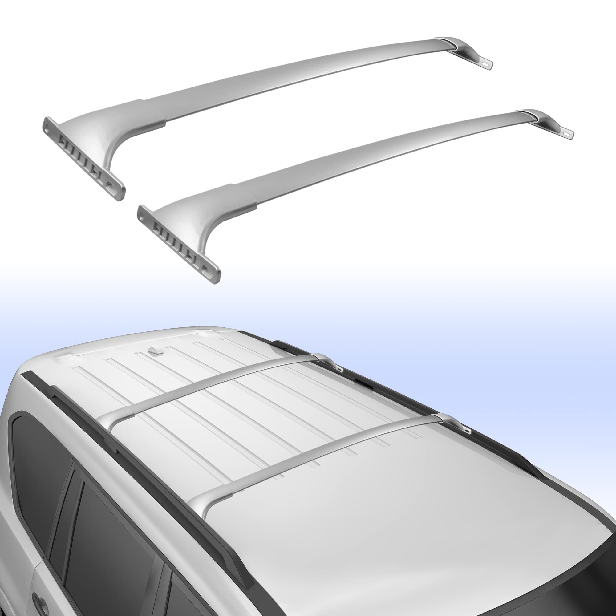 Buy MOSTPLUS Aluminum Roof Rack Cross Bar Rail Compatible with 2017