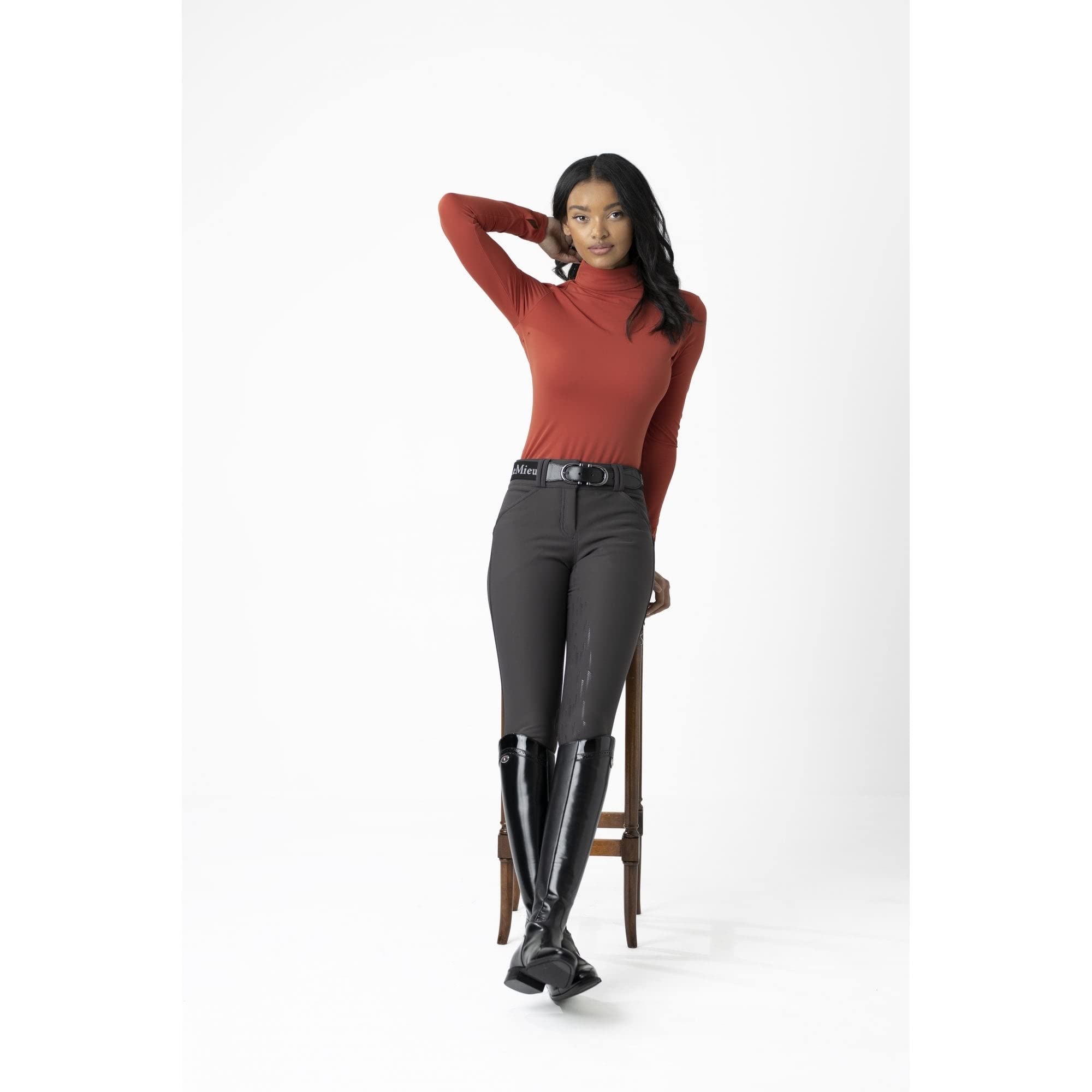 LeMieux Freya Luxe Damen-Reithose, Lakritz