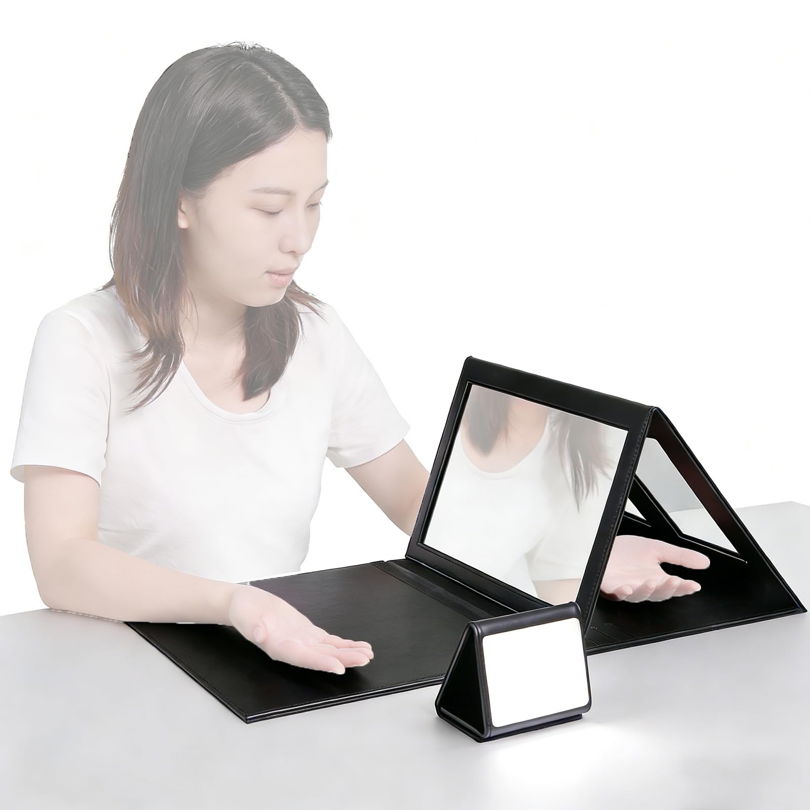 Boîte de thérapie par miroir pliable pour la rééducation