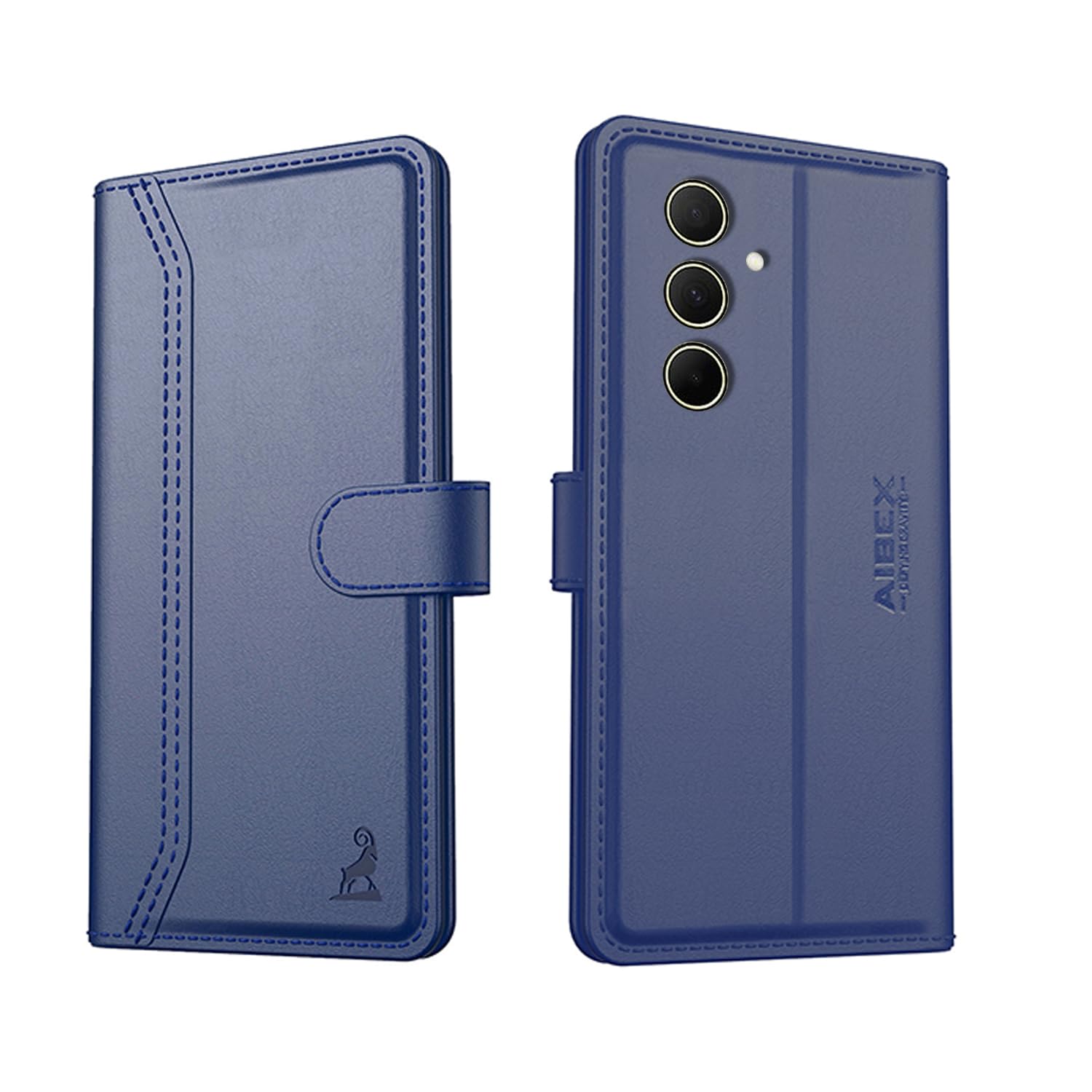 AIBEX ® Samsung Galaxy A35 5G / Samsung Galaxy A55 5G Flip Cover Leather Finish | Inside TPU with Card Pockets | Wallet Stand | Complete Protection Flip Case Blue (B0CZHG52N4) Amazon Price History, Amazon Price Tracker