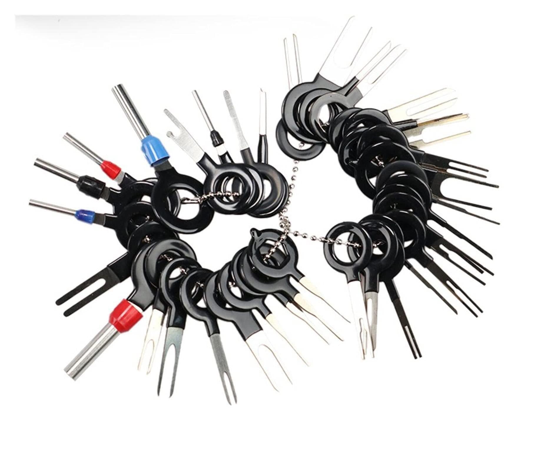 Hydraulic Crimping Tool, 3/11/18/21/26/36pcs Car Terminal Removal Electrical Wiring Crimp Connector Pin Extractor Kit Electrico Repair Hand Tools(26pcs)