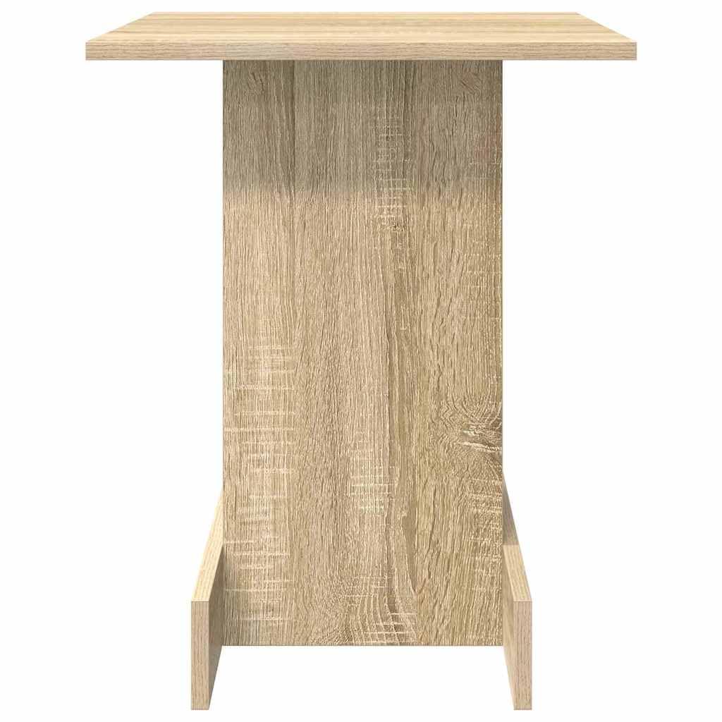 Générique Beistelltisch aus Holz, Sonoma-Eiche, 44,5 x 45 x 55 cm | Aufbewahrung von Regalfächern, minimalistisches Design, ideal für Wohnzimmer, Sofa, Pflege mit feuchtem Tuch