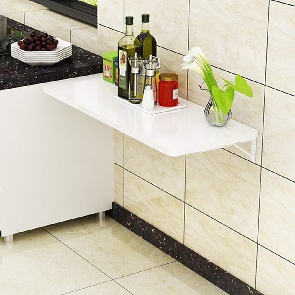 طاولات قابلة للطي أرفف سطح طاولة المطبخ على الحائط أرفف سطح مكتب كمبيوتر وطاولة دراسة ابيض 120 40cm Amazon Ae المنزل