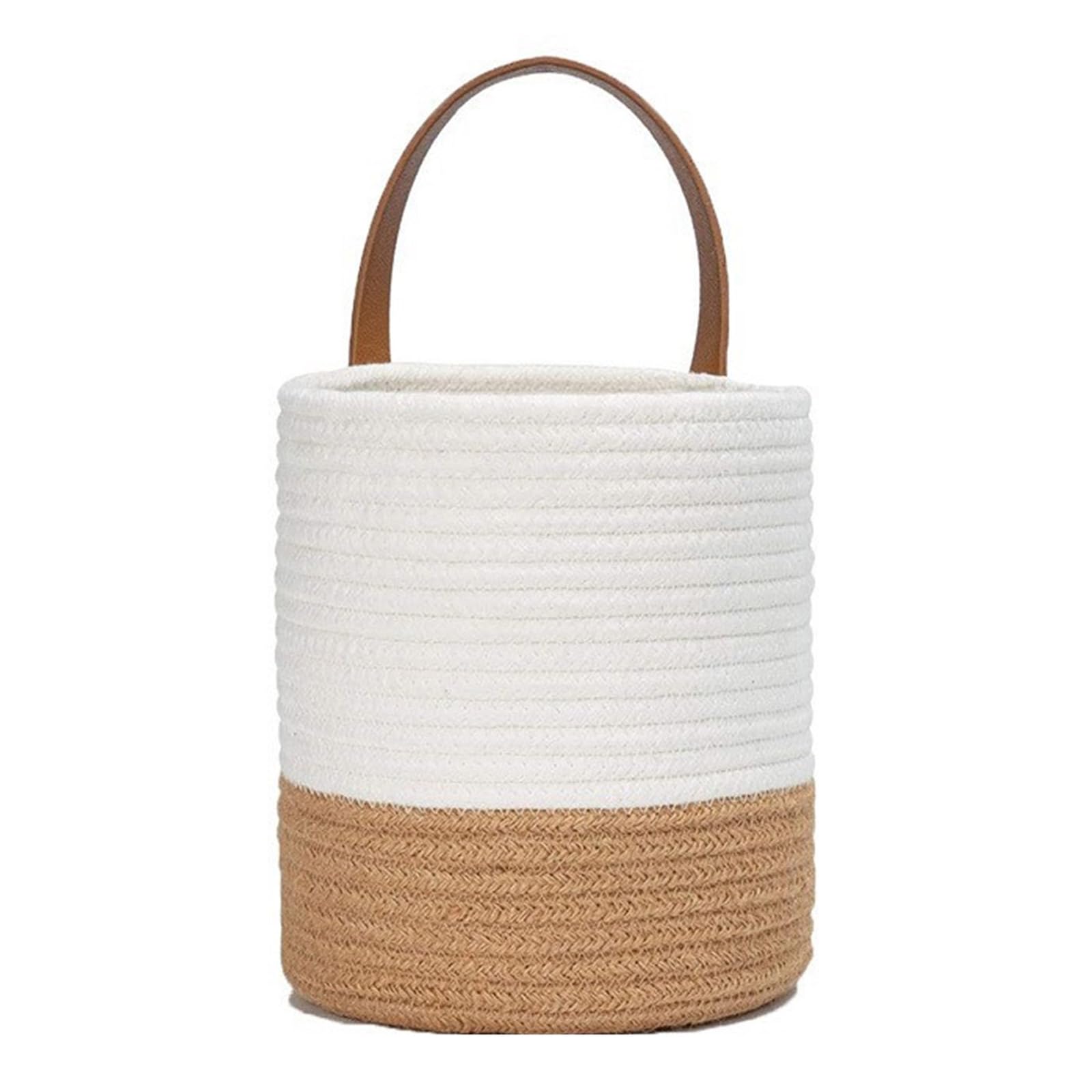 Imitation Rattan Woven Basket Decorative Organizer Wall Hanging Flowerpot Planter Plant Chlorophytum Storage Baskets Home Decor