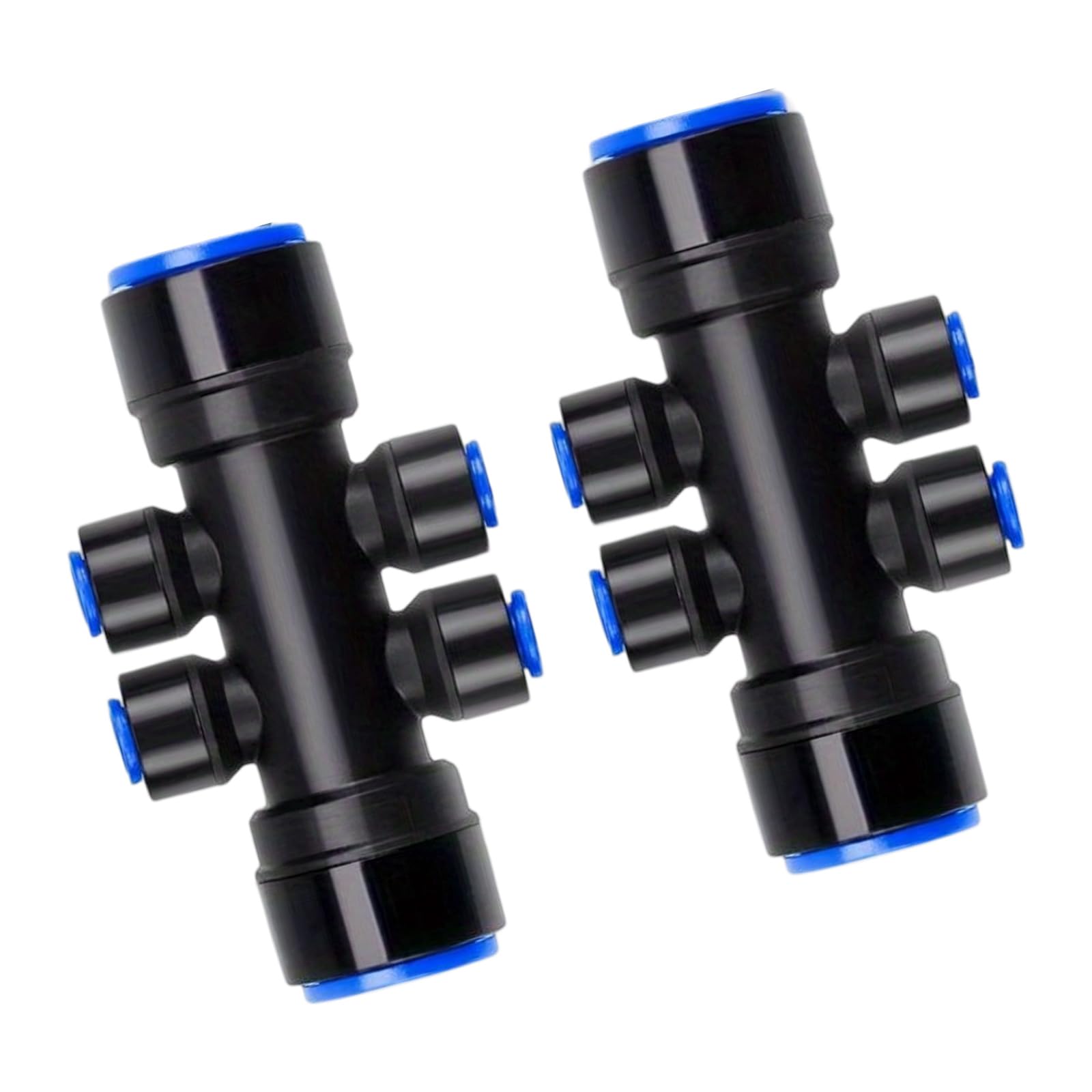 Yrohgkpn C 6 Way Drip Irrigation Splitter 1 / 4Inch Water Flowing Ontrol Fitting Pipe Onnector Tube Quick Fitting Push Hose Saving Irrigation