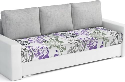Fundas de cojĂn para sofá de flores moradas, verdes y marrones, funda elástica para sofá con parte inferior elástica, fundas de sofá con estampado Fundas de cojĂn para sofá de flores moradas, verdes y marrones, funda elástica para sofá con parte inferior elástica, fundas de sofá con estampado