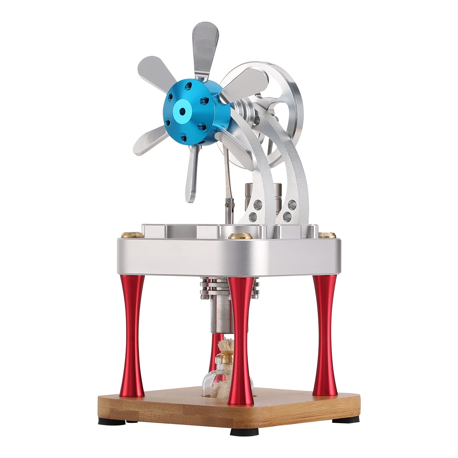 Buy NA/ Hot Air Stirling Engine Motor Toy Kids Physics Education Engine Model Toy Mini Air