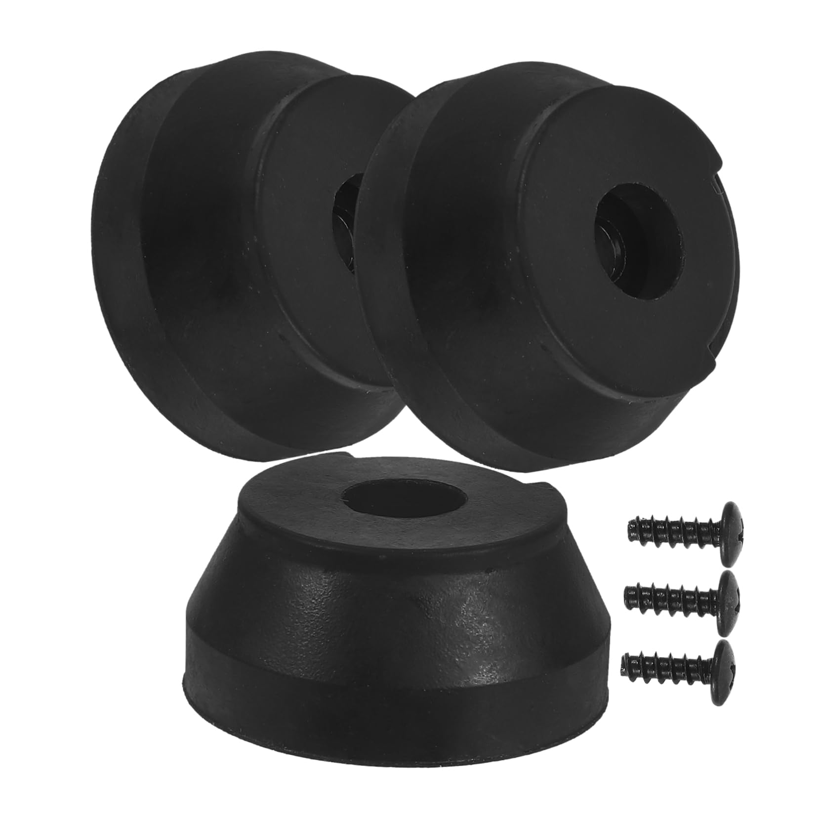 HAWILLOSCH Stability Ensured: Tripod Cane Anti-Slip Pad 3 Pack Heavy Duty Replacement Tips for Walking Sticks Safety Comfort