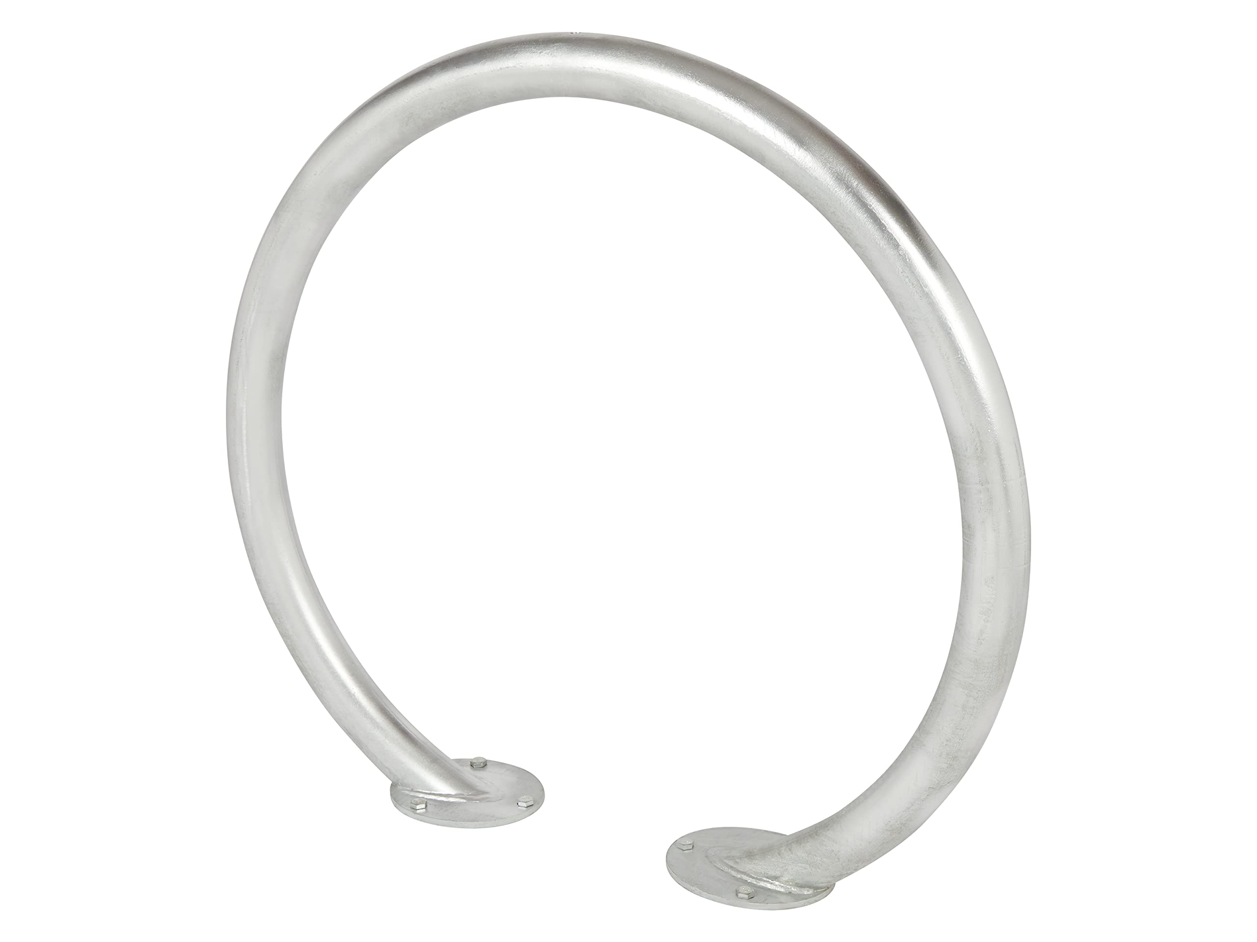 Bike Hoop, Galvanised Steel Circular Cycle Stand, Curved Heavy Duty Bolt in Bicycle Rack