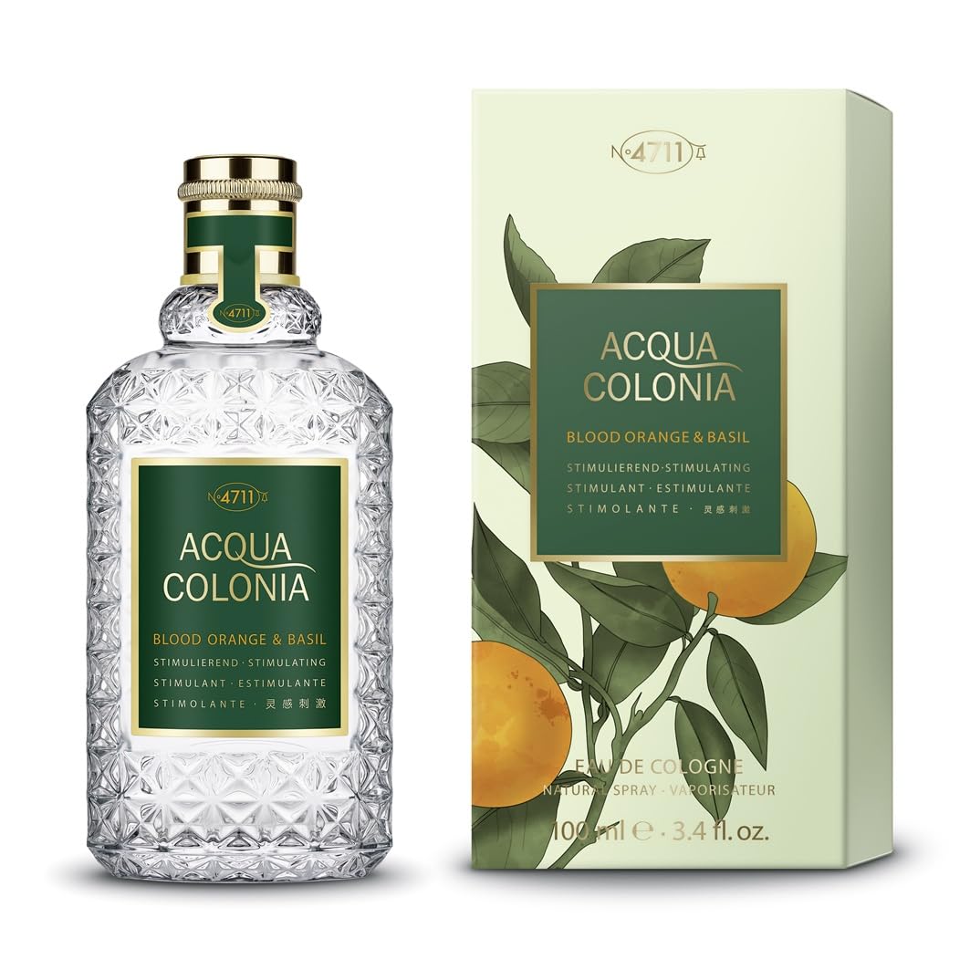 ACQUA COLONIA Blood Orange & Basil Eau de Cologne para mujer, 100 ml, fragancia vibrante con notas cítricas y hierbas