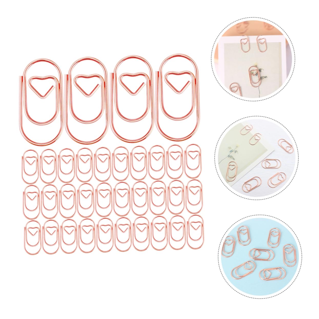4 Set Graffette Metallo Graffette Decorativper Ufficio Per Documenti E Segnalibri Pratiche E Resistente 200 Pezzi * 4