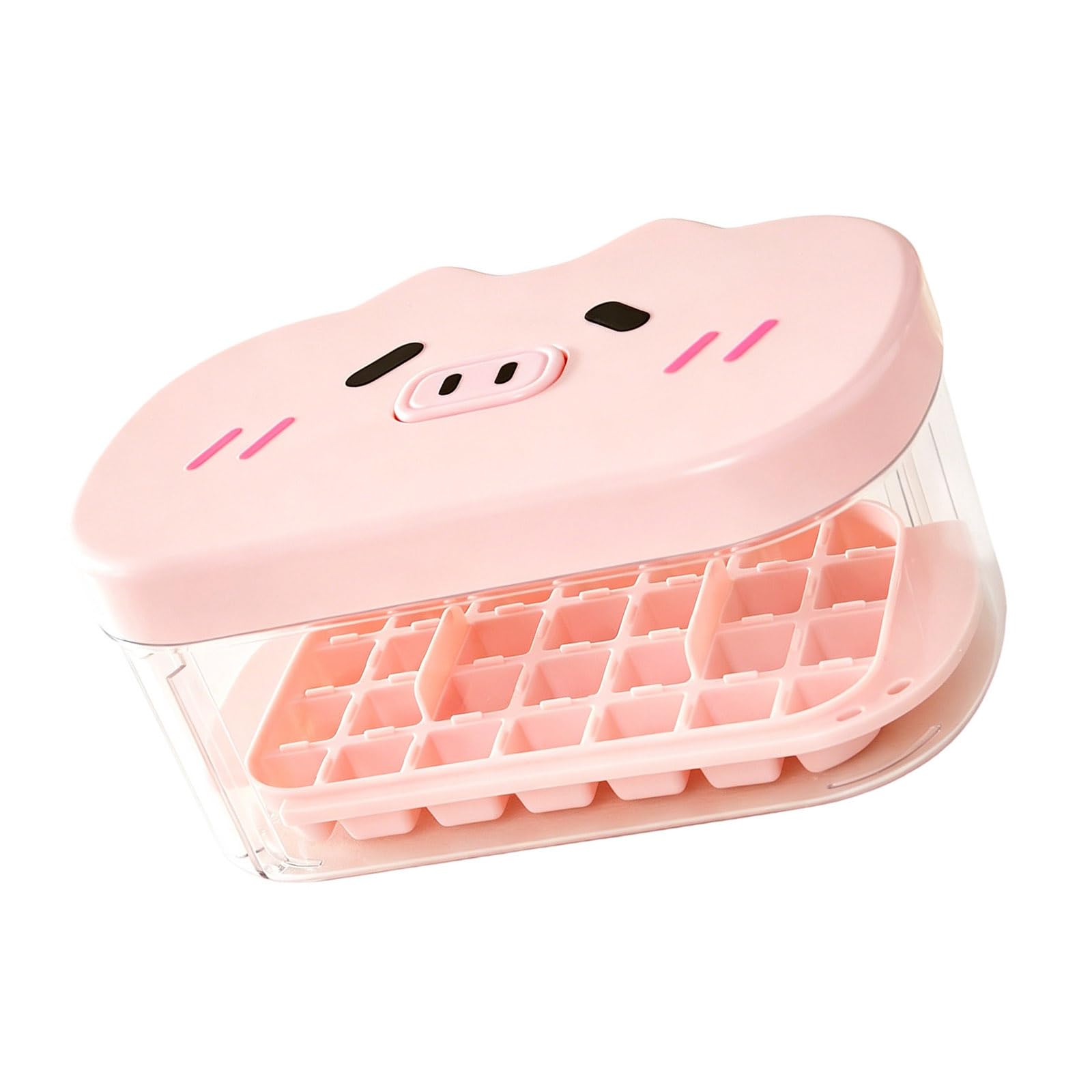 Oxxggkao Easy Press Ice Cubes Tray Freezers Container Releases Systems Molds for Cocktail Drink Iced Coffee Making Tool Press Releases Tray