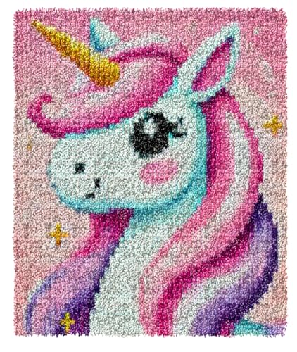 Kit Crochet Point Noué 43x43cm Modèle Chat Mignon - Coussin Bricolage Prêt à Terminer