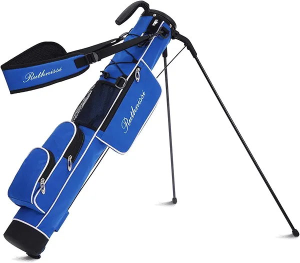 RUTHNISSI Golf Stand Bag, Lightweight Golf Easy Carry Bag with Padded Strap,Durable Pitch n Putt Golf Bag, Practice Ranger Sunday Golf Bag for Men&Women
